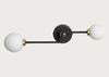 Balance 2 Arm Wall Light Black