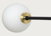 Balance 2 Arm Wall Light Black
