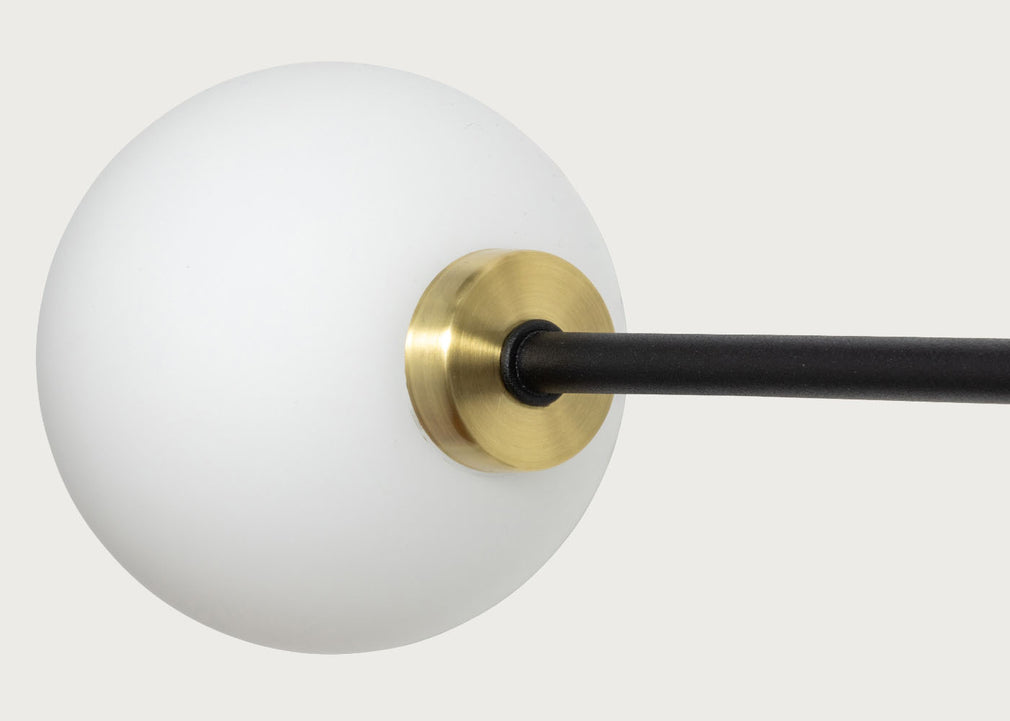 Balance 2 Arm Wall Light Black