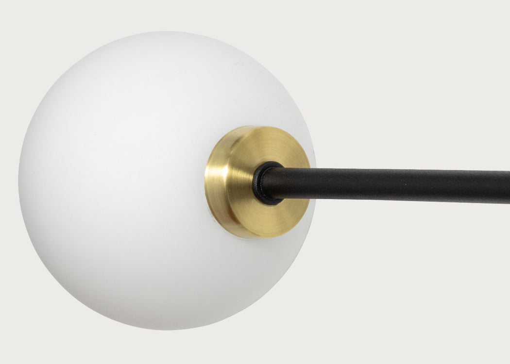 Balance 2 Arm Wall Light Black