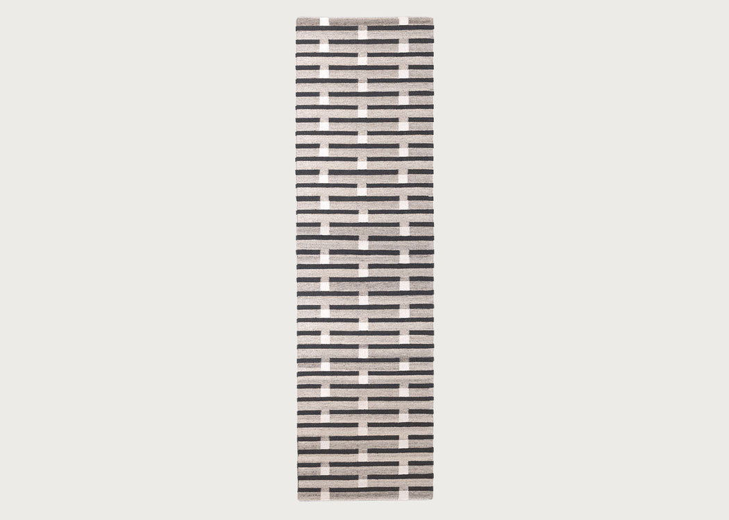 Purlin Recycled PET Runner Warm Grey 80 x 250cm