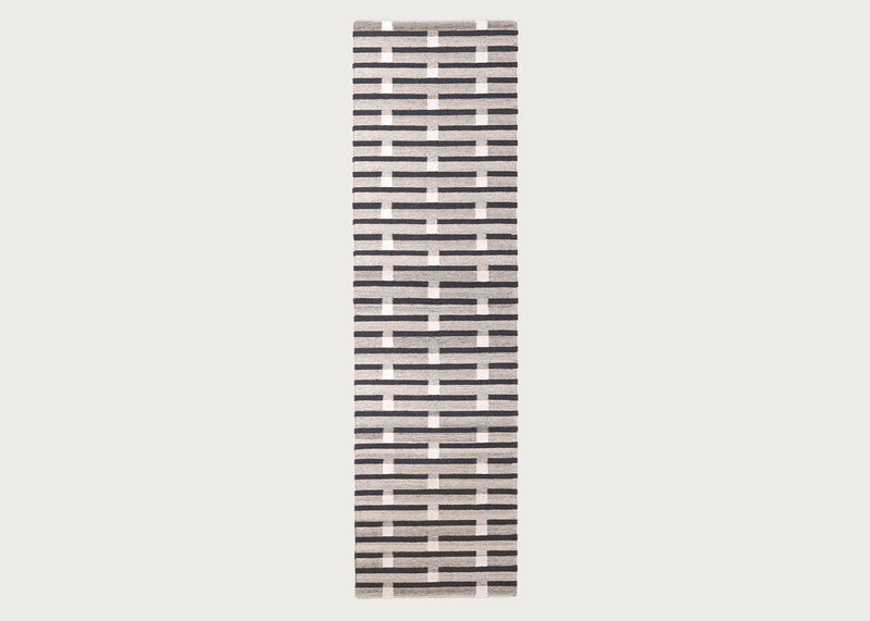 Purlin Recycled PET Runner Warm Grey 80 x 250cm