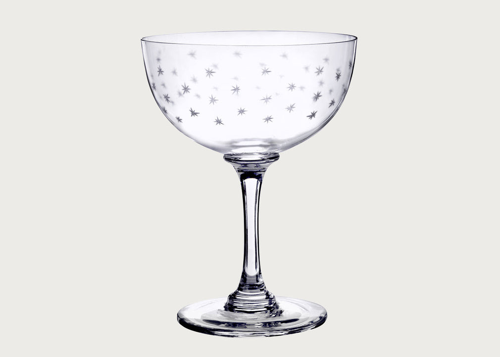 Champagne Saucers Stars Set of 2