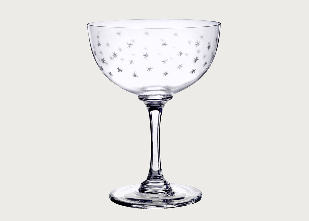Champagne Saucers Stars Set of 2