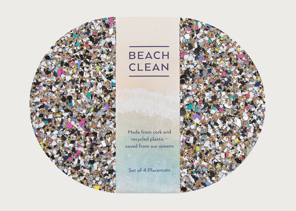Beach Clean Oval Placemat Set of 4