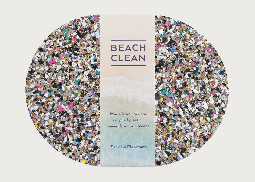 Beach Clean Oval Placemat Set of 4