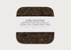 Smoked Cork Square Coaster Set of 4