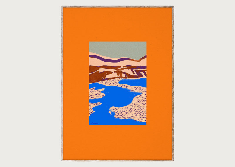 Orange Landscapes 01 Print by Magdalena Pankiewicz