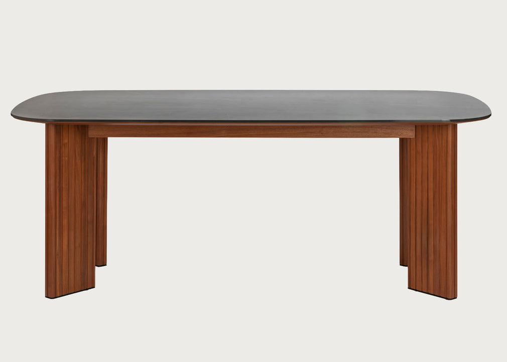 Riga Dining Table in Grey Ceramic