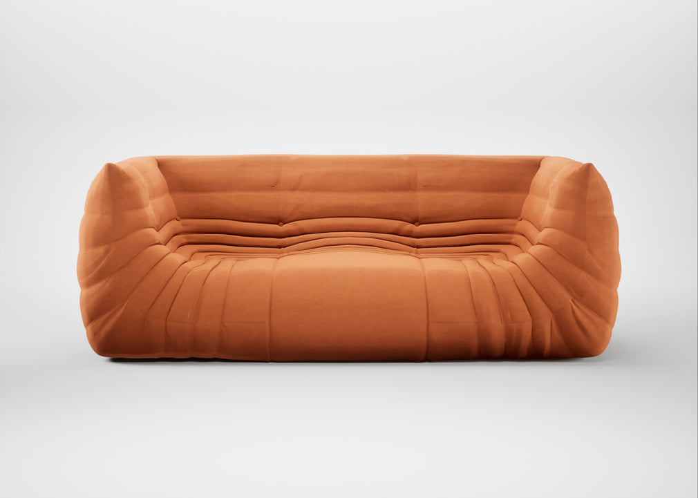 Togo Medium Settee Alcantara Cadmium