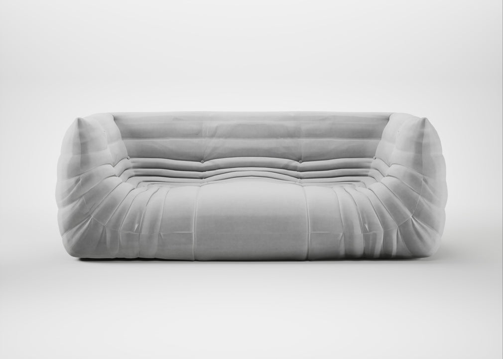 Togo Medium Settee Alcantara Pearl Grey