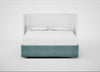 Deep Divan Bed Base Super King / None / Smart Luxe Velvet Mineral Blue