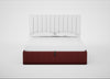 Lift Storage Divan Bed Base Super King / Black / Capelo Linen-Cotton Etruscan Red