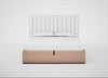 Lift Storage Divan Bed Base Super King / Black / Capelo Linen-Cotton Rosedale