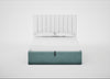 Lift Storage Divan Bed Base King / Natural / Smart Luxe Velvet Mineral Blue
