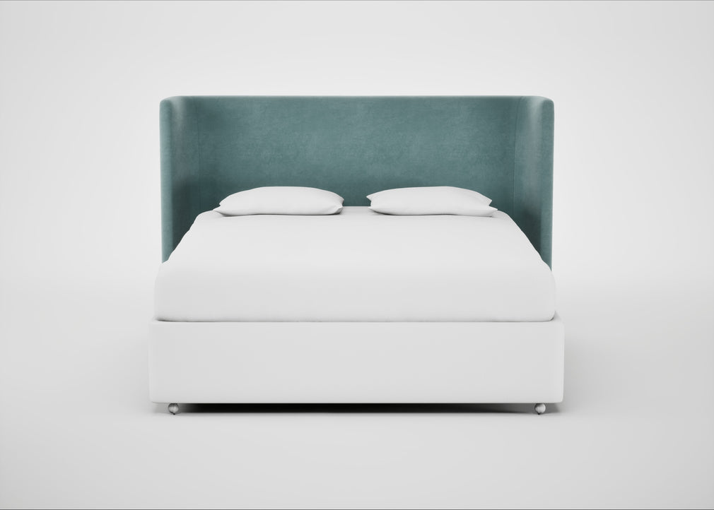 Monroe Headboard Super King / Smart Luxe Velvet Mineral Blue