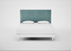Newman Headboard Super King - Storage Divan / Smart Luxe Velvet Mineral Blue