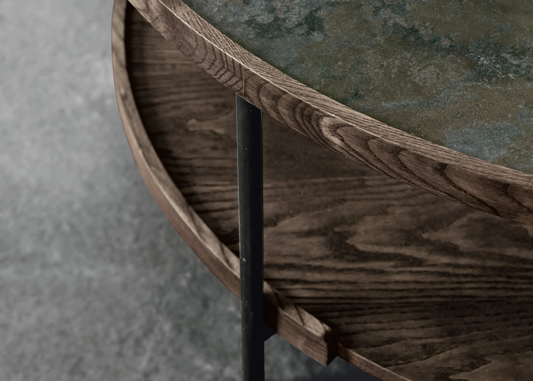 Koster Coffee Table 120 Ash Grey Stained with Oxide Black Rock
