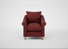 Devon Armchair Capelo Linen-Cotton Etruscan Red / Natural