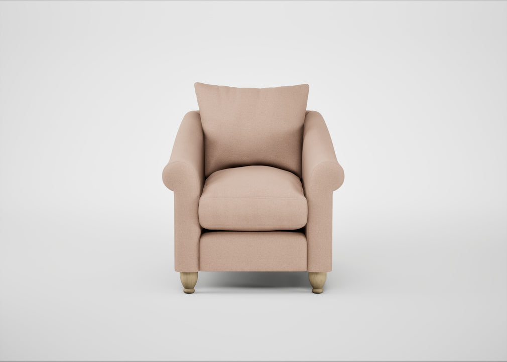 Devon Armchair Capelo Linen-Cotton Rosedale / Natural