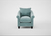 Devon Armchair Smart Luxe Velvet Mineral Blue / Black