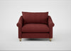Devon Loveseat Capelo Linen-Cotton Etruscan Red / Natural