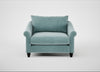 Devon Loveseat Smart Luxe Velvet Mineral Blue / Black