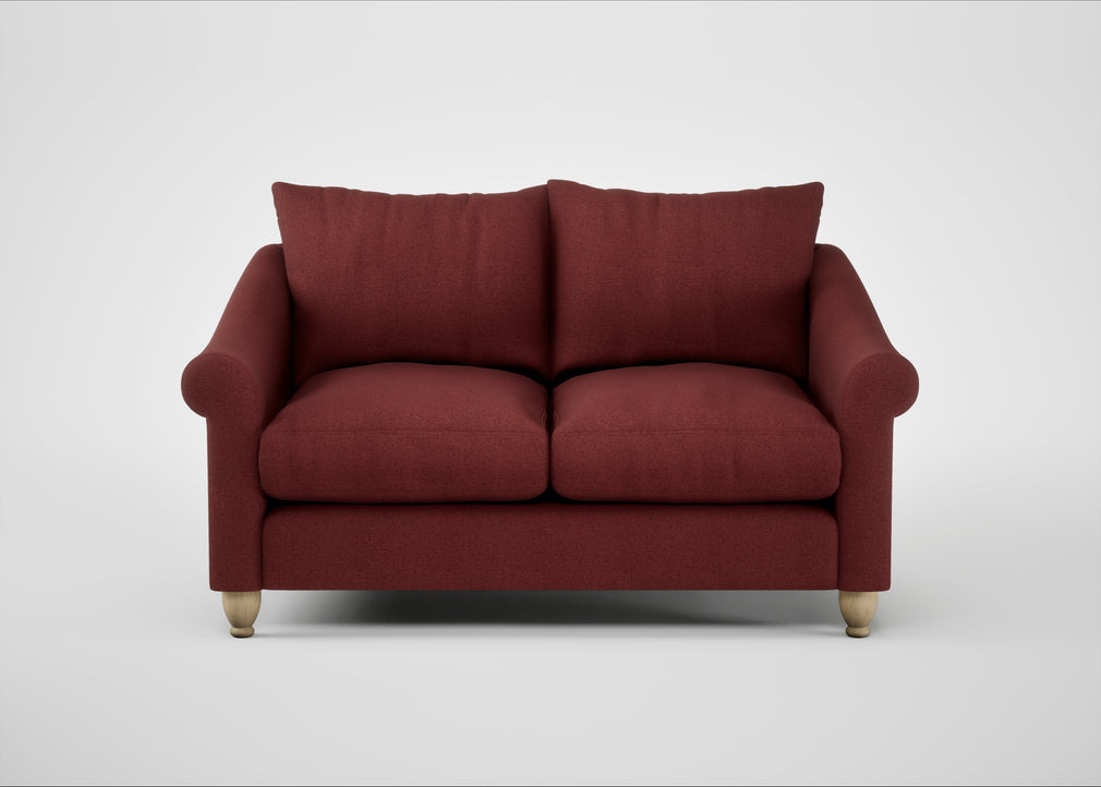 Devon 2 Seater Sofa Capelo Linen-Cotton Etruscan Red / Natural