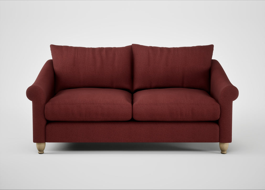 Devon 3 Seater Sofa Capelo Linen-Cotton Etruscan Red / Natural