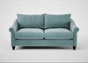 Devon 3 Seater Sofa Smart Luxe Velvet Mineral Blue / Black