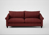 Devon 4 Seater Sofa Capelo Linen-Cotton Etruscan Red / Black