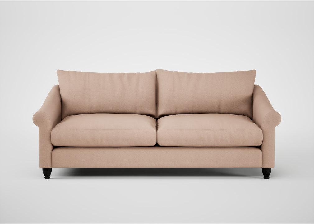 Devon 4 Seater Sofa Capelo Linen-Cotton Rosedale / Black