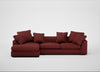 Cumulus Left Hand Facing Corner Sofa Capelo Linen-Cotton Etruscan Red