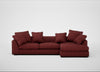 Cumulus Right Hand Facing Corner Sofa Capelo Linen-Cotton Etruscan Red