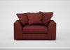 Cumulus Loveseat Capelo Linen-Cotton Etruscan Red