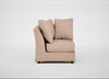 Tailor Curved Right Hand Facing Corner Unit Capelo Linen-Cotton Rosedale / Black