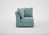 Tailor Curved Right Hand Facing Corner Unit Smart Luxe Velvet Mineral Blue / Natural