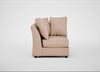Tailor Curved Left Hand Facing Corner Unit Capelo Linen-Cotton Rosedale / Black