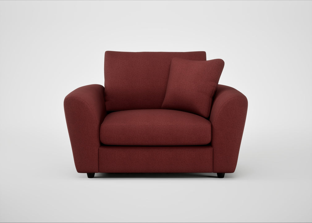 Snooze Loveseat Capelo Linen-Cotton Etruscan Red