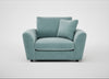 Snooze Loveseat Smart Luxe Velvet Mineral Blue