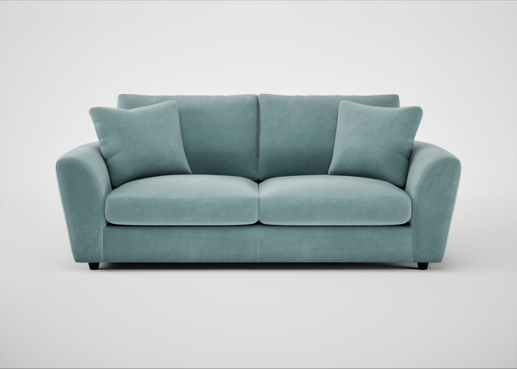 Snooze 4 Seater Sofa Smart Luxe Velvet Mineral Blue