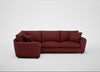 Snooze Left Hand Facing Corner Sofa Capelo Linen-Cotton Etruscan Red