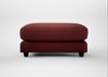 Snooze Footstool Capelo Linen-Cotton Etruscan Red