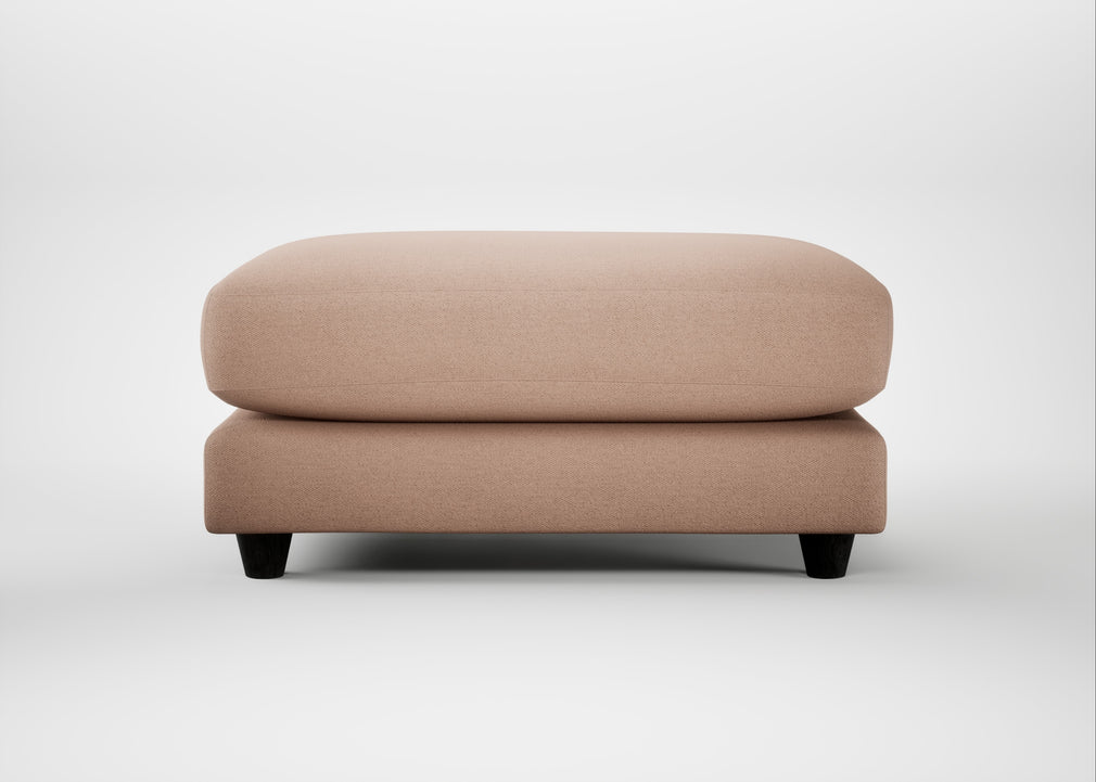 Snooze Footstool Capelo Linen-Cotton Rosedale