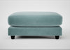 Snooze Footstool Smart Luxe Velvet Mineral Blue