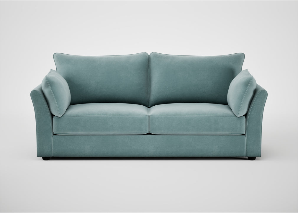 Tailor 4 Seater Sofa Smart Luxe Velvet Mineral Blue / Black