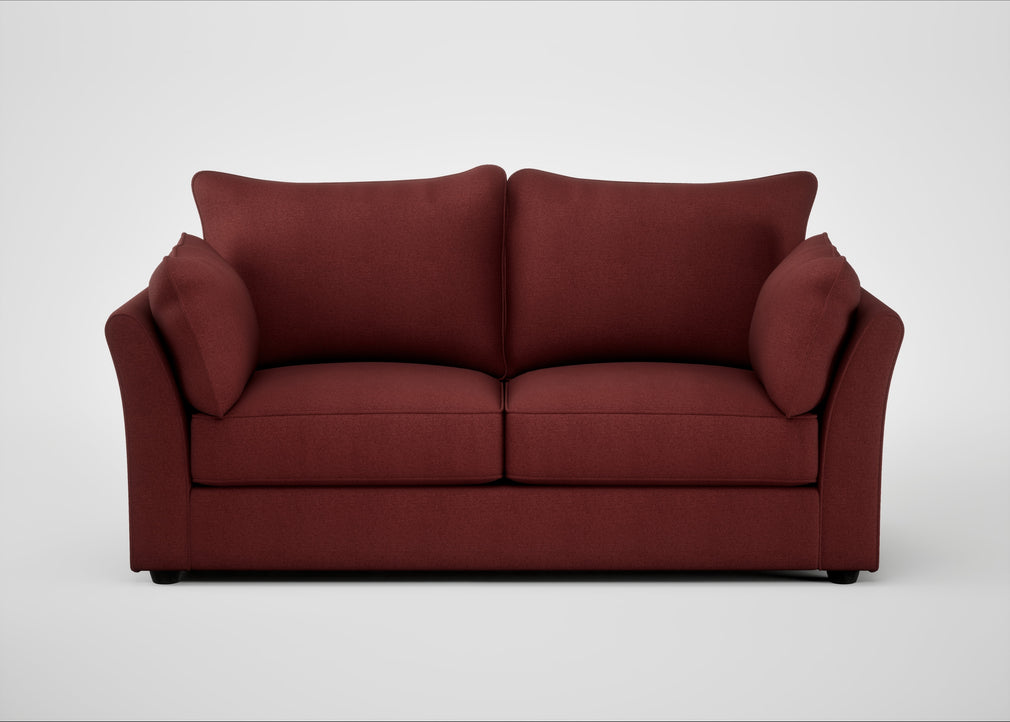 Tailor 3 Seater Sofa Capelo Linen-Cotton Etruscan Red / Black