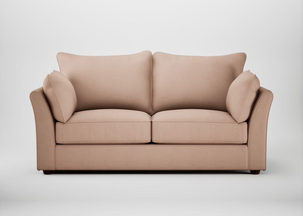 Tailor 3 Seater Sofa Capelo Linen-Cotton Rosedale / Walnut Stained