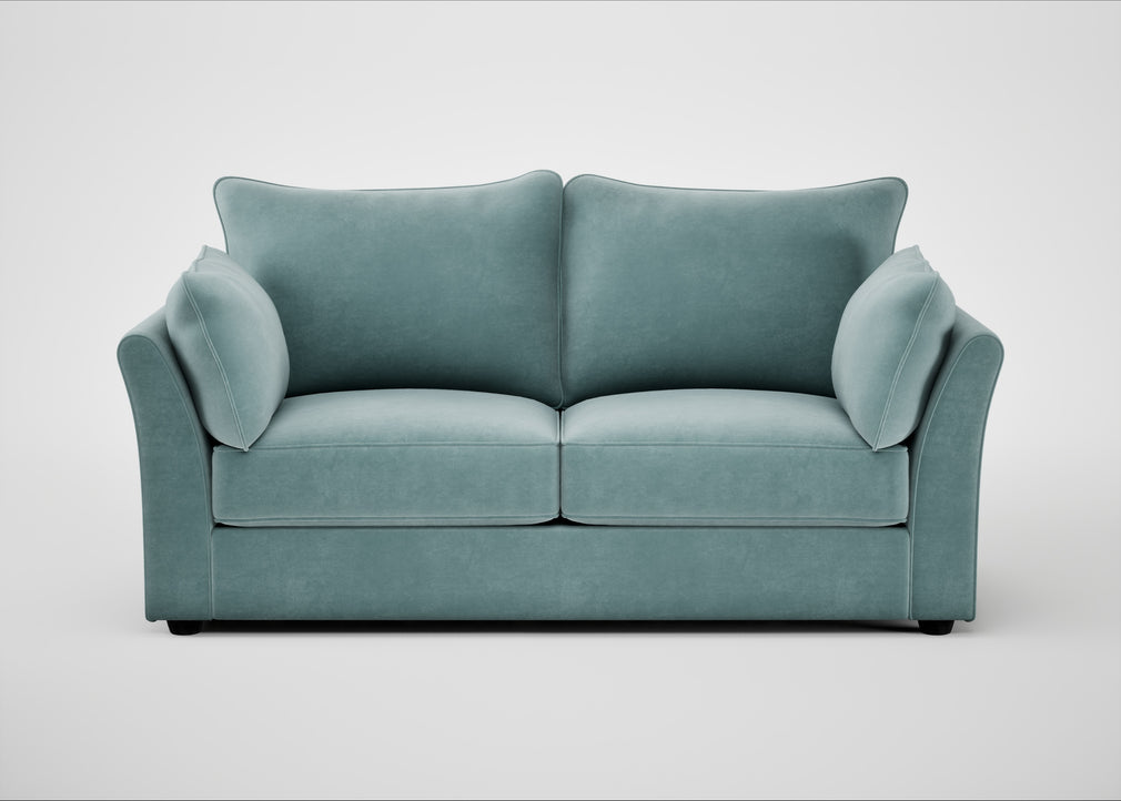 Tailor 3 Seater Sofa Smart Luxe Velvet Mineral Blue / Black