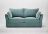 Tailor 3 Seater Sofa Smart Luxe Velvet Mineral Blue / Walnut Stained